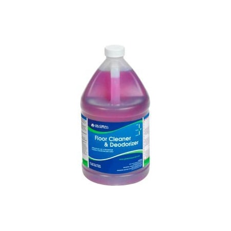 Global Equipment Floor Cleaner   Deodorizer - Case Of Four 1 Gallon Bottles N269-G4